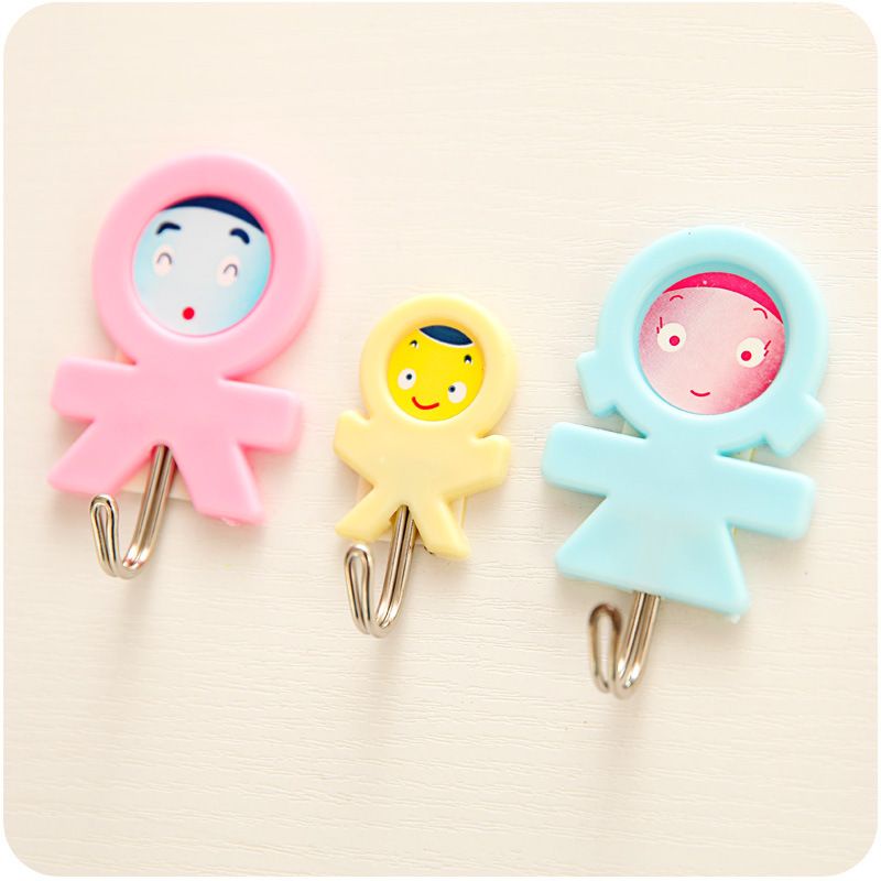 Vĩ 3 Móc Treo đồ Tiện Dụng Hình Mặt Cười,,,
