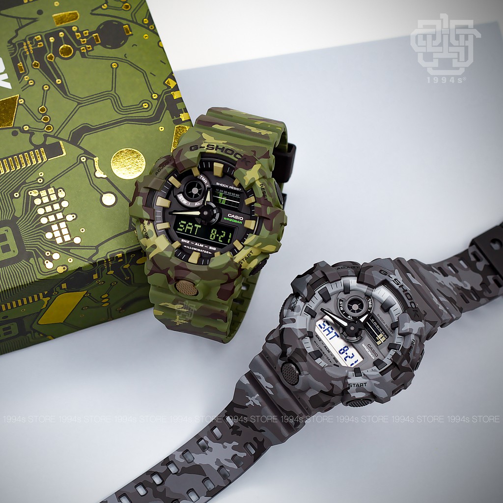 Đồng hồ nam Casio G-SHOCK GA-700CM-2A / GA-700CM-3A / GA-700CM-8A chống va đập, hàng chính hãng