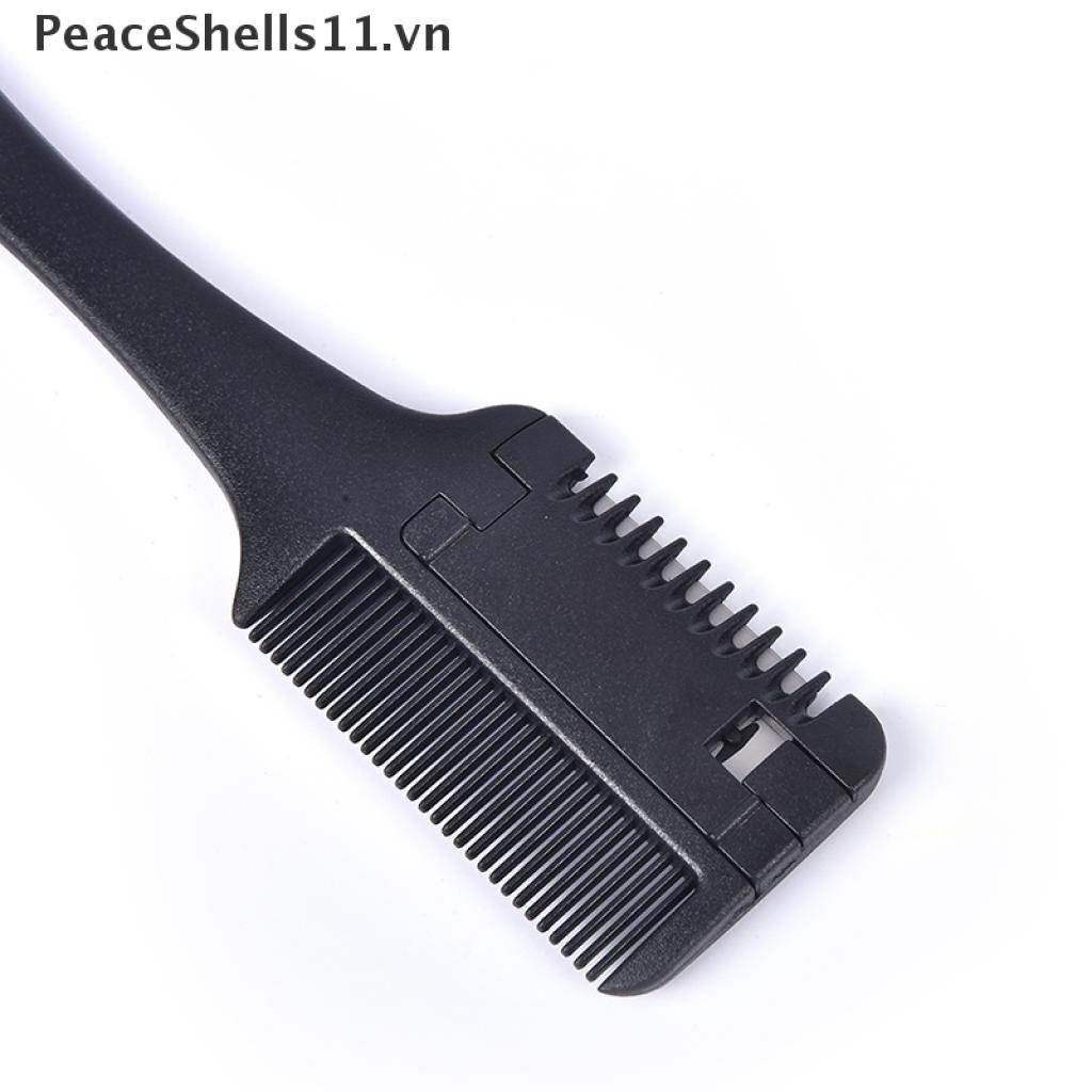 Lược Chải Tóc Hai Mặt Kèm Lưỡi Dao Cạo PeaceShells11