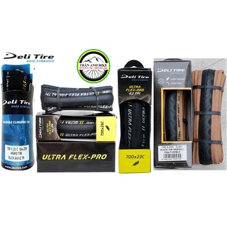 Vỏ lốp gấp xe đạp Deli Tire dành cho vành 700 - xe đạp thể thao