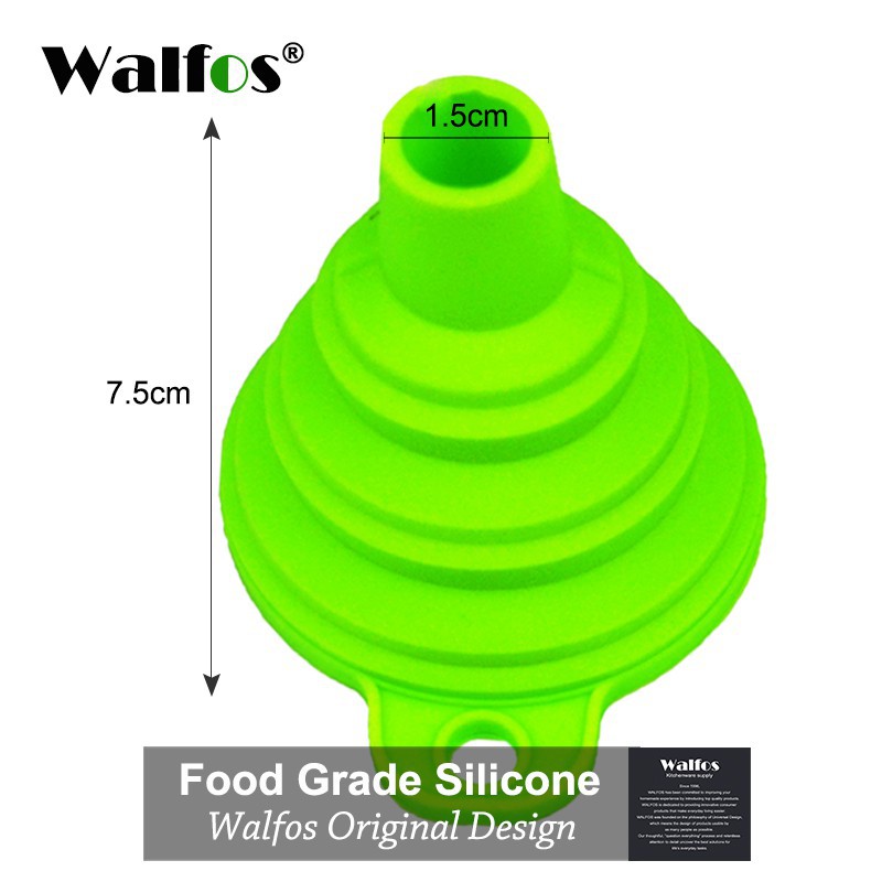 Phễu Walfos Bằng Silicon Có Thể Thu Gọn 5 Màu Lựa Chọn