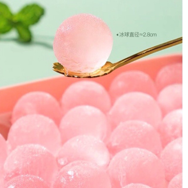 Khay đá tròn  💥FREESHIP💥 khuôn làm thạch bi tròn làm nước hoa quả 33 viên hàng đẹp