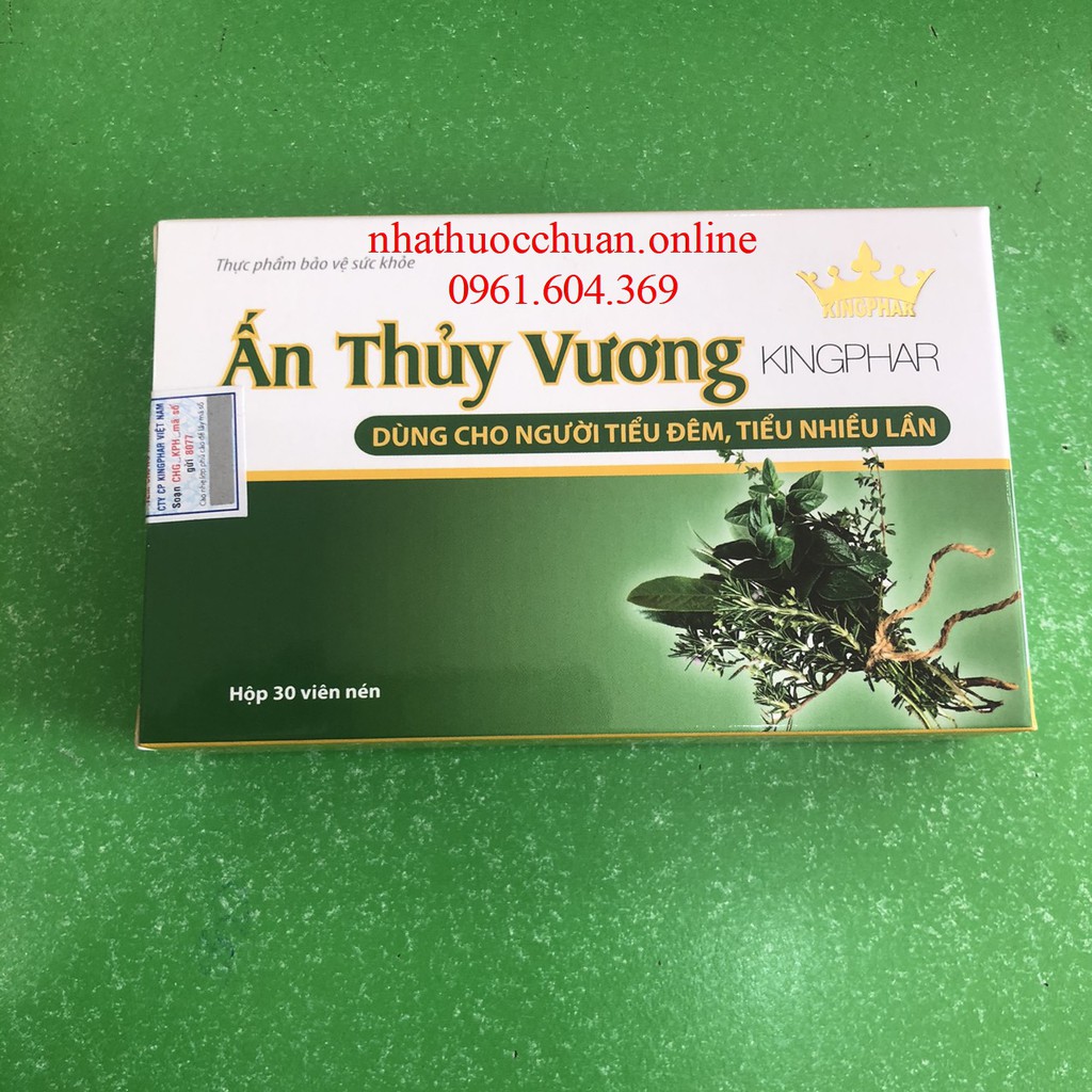 Ấn Thủy Vương Kingphar(30 Viên) Dùng cho người tiểu đêm, Tiểu nhiều lần