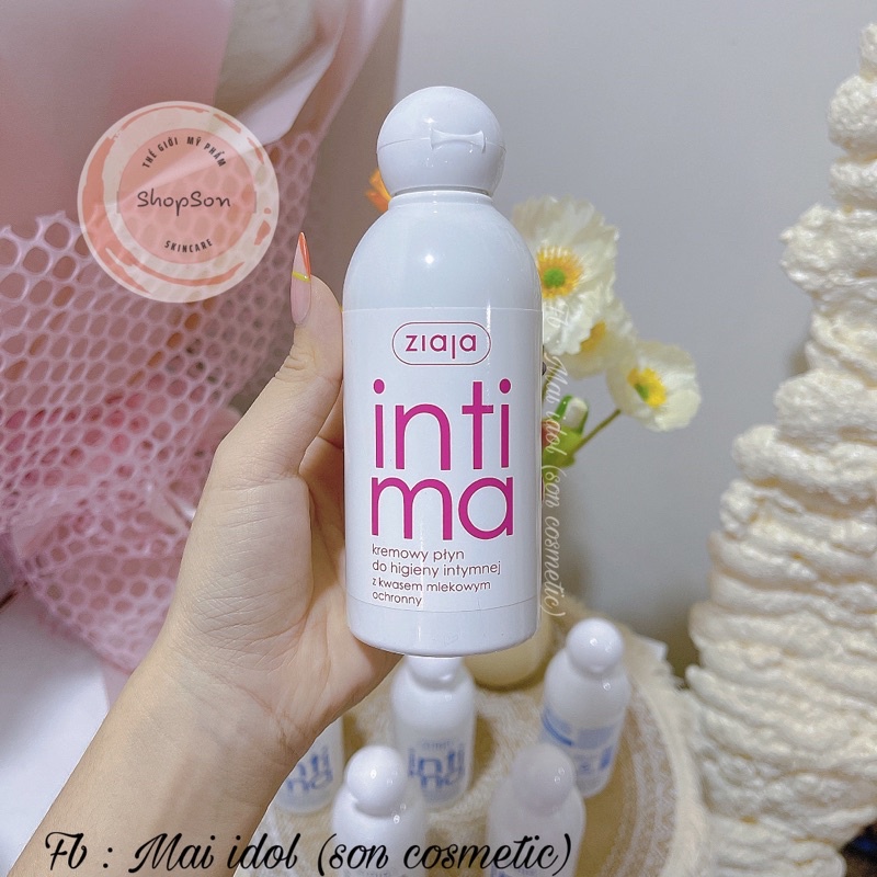 Dung Dịch Vệ Sinh Phụ Nữ Intima Ziaja Gel Phụ Khoa Giảm /Mùi Hôi/Khí Hư/Huyết Trắng/Cân Bằng PH Chính Hãng.