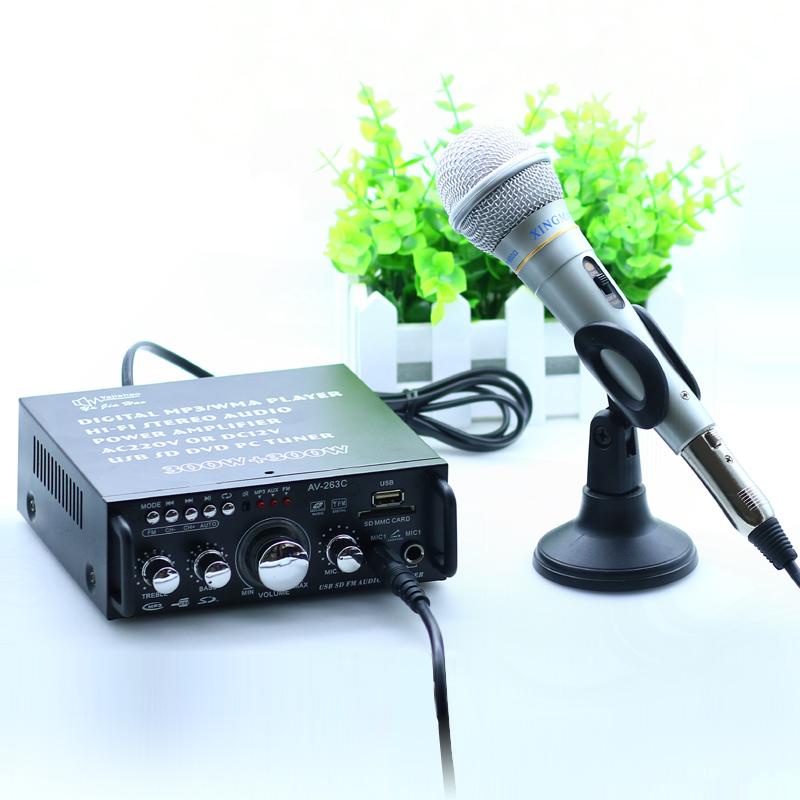 Amly Karaoke gia đình, Amli Bluetooth, Âm ly mini giá rẻbBlJ253 12V-220V Bluetooth - Tích hợp chạy thẻ nhớ, USB