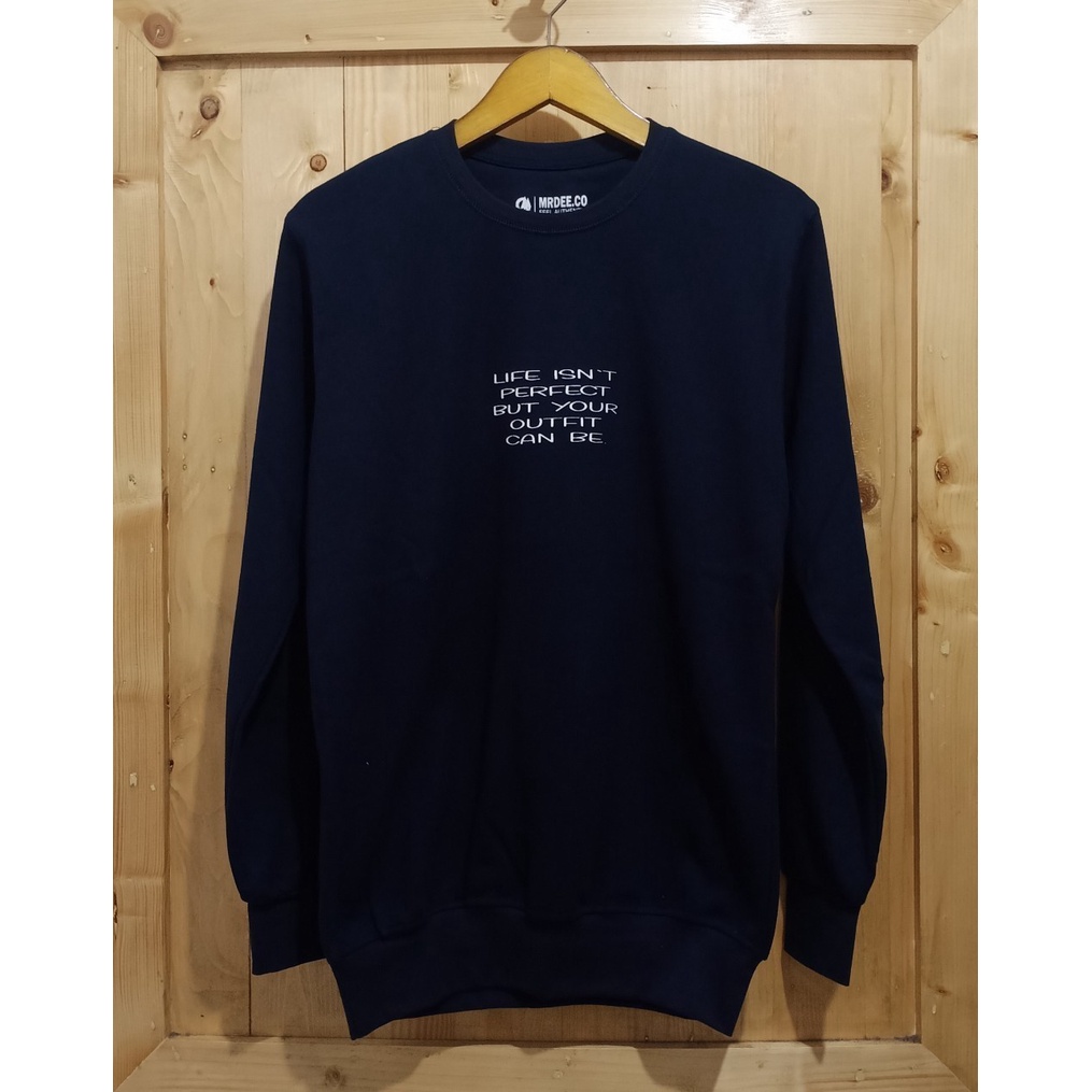 Áo Sweater Cổ Thuyền Ngoại Cỡ Ngoại Cỡ Thiết Kế Đơn Giản Màu Xanh navy Cá Tính Cho Nam Áo Len Nam Cổ Lọ