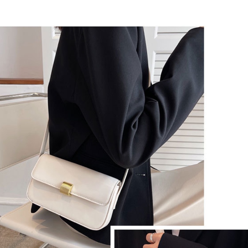 Túi Xách Đeo Vai Hình Vuông Cỡ Nhỏ Cài Khóa Thời Trang 2022 Cho Nữ