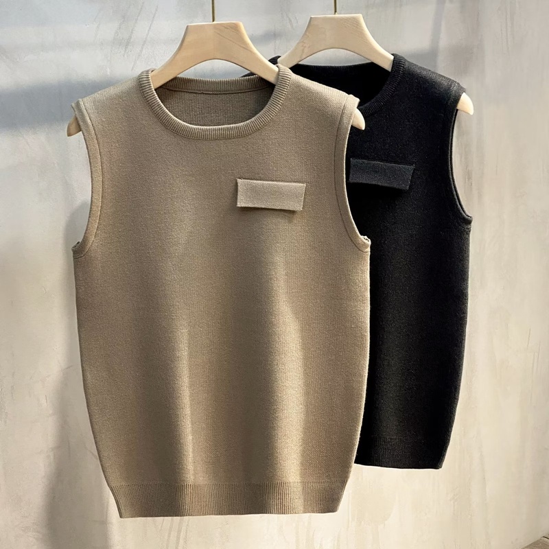 Áo Sweater Dệt Kim Không Tay Thời Trang Mùa Thu Cho Nam Giới