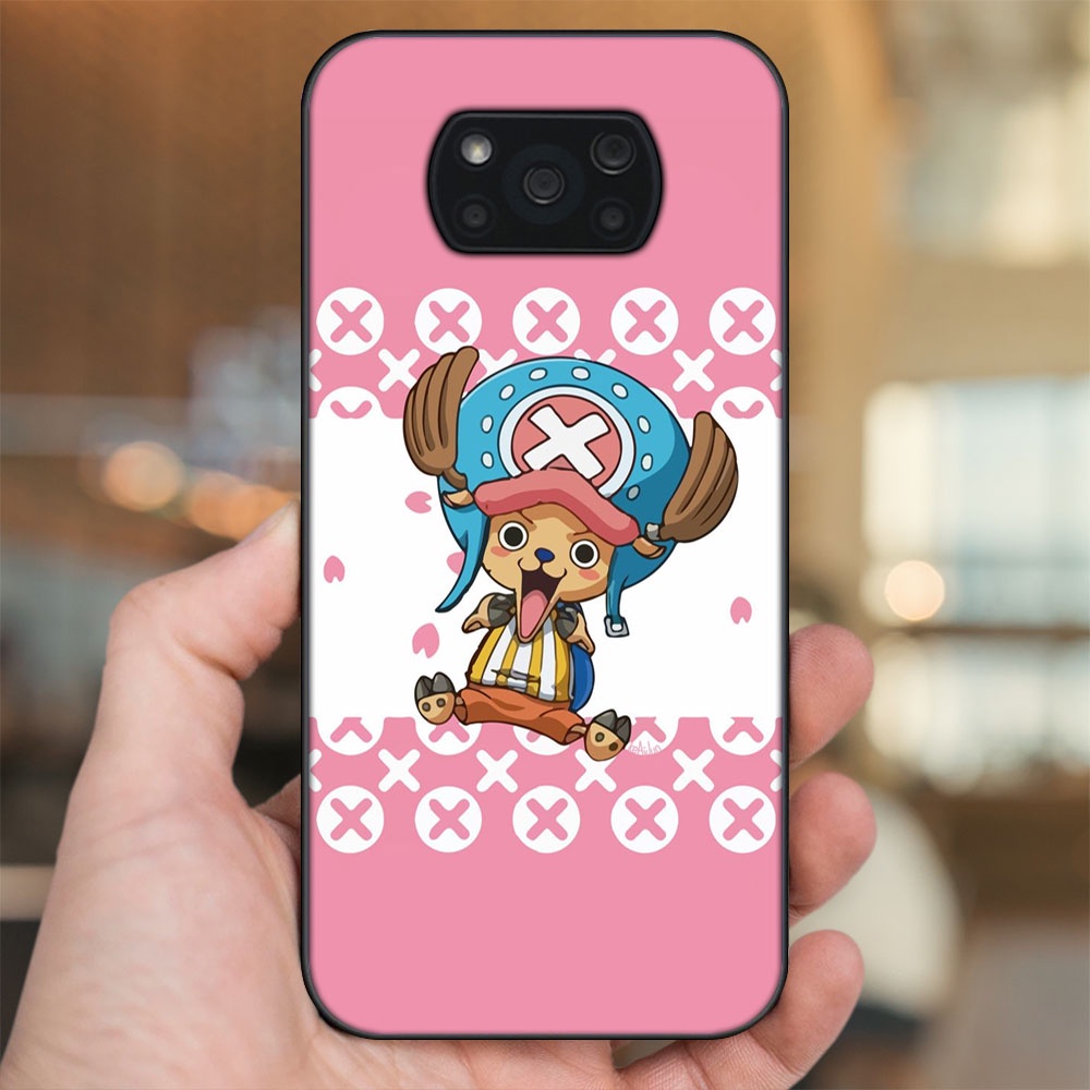 Ốp lưng Xiaomi Poco X3, Poco X3 Pro, Poco X3 NFC viền đen in hình Chopper One Piece Đảo Hải Tặc