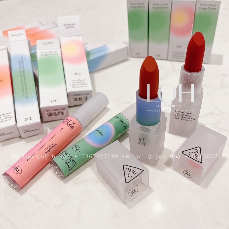 Bộ sưu tập son 3ce Mystic Moods Energy Drivers Limited Edition