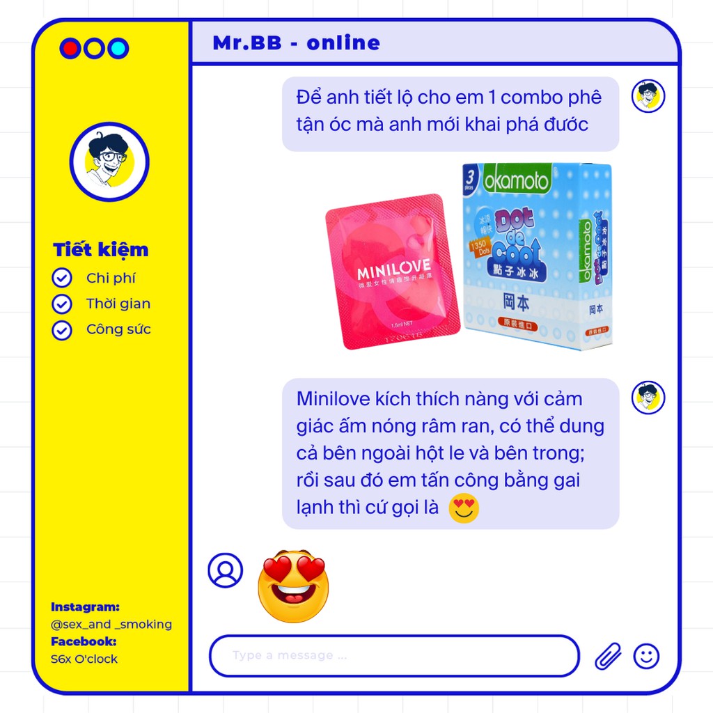 Bao cao su OKAMOTO Dot De Cool chính hãng, tạo cảm giác mới mẻ, kích thích, đê mê hộp 3 chiếc | Mr.BB