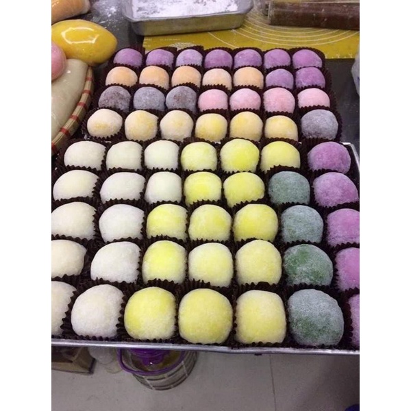 Bánh mochi kem tươi, không chất bảo quản, hộp 10 bánh