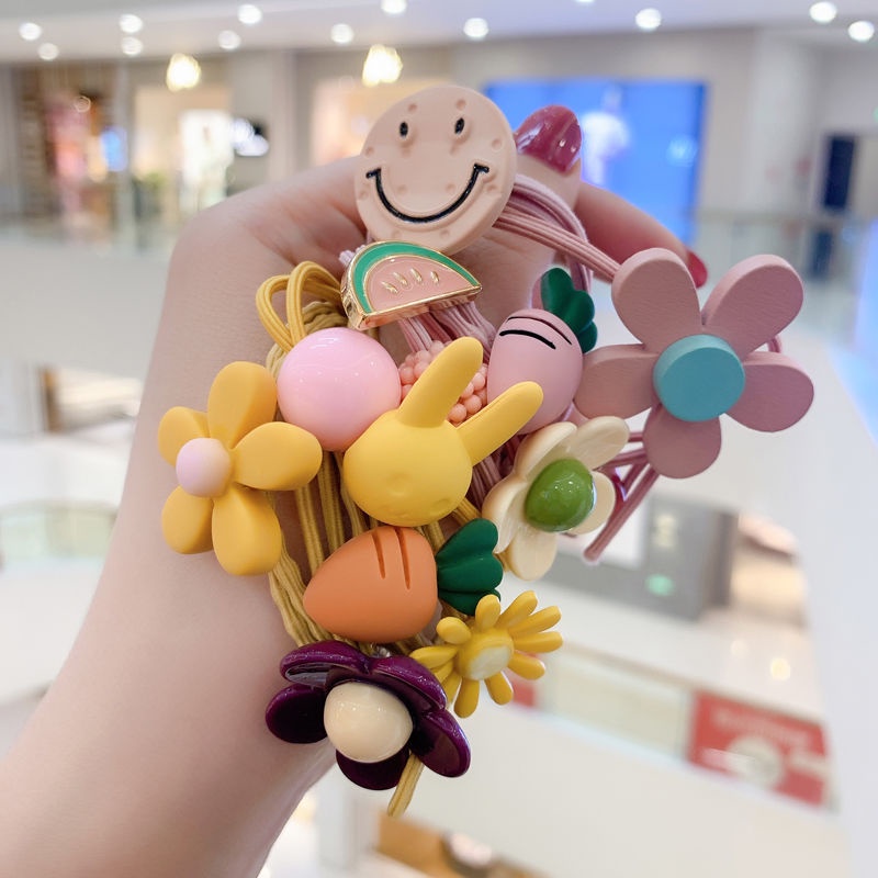 Dây Buộc Tóc Cao Su Phong Cách Hàn Quốc Đơn Giản Dễ Thương Cho Nữ