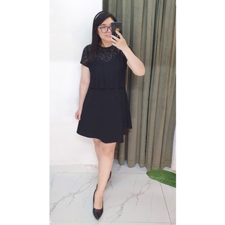 Bigsize công sở - Set Đầm Dây Và Áo Khoác