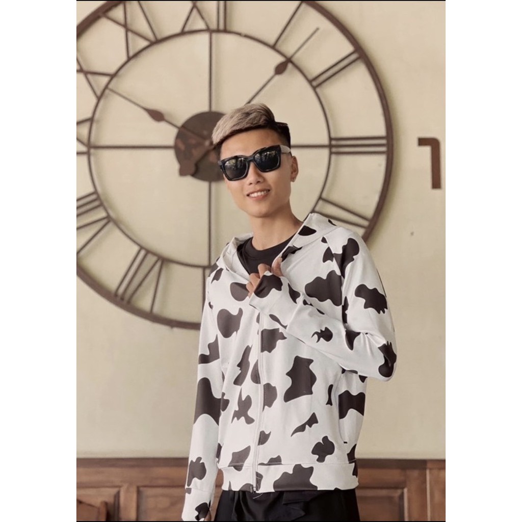 Áo trống nắng,áo khoác nắng hoodie bò sữa nam nữ trẻ trung năng động,vải co dãn thoáng khí. | BigBuy360 - bigbuy360.vn