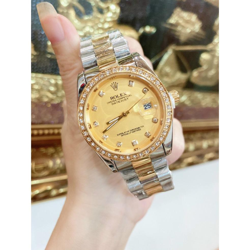 [Free Sip]  [Siêu Phẩm]  Đồng hồ Rolex Nam dây đức nguyên khối với thép không rỉ, mặt số la mã siêu sang -gmanwatch