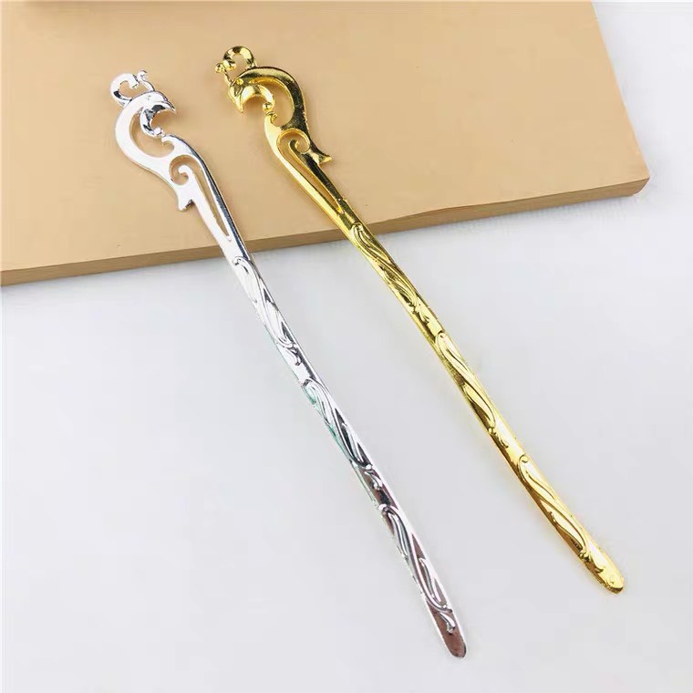 Cán trâm cài phượng cửu phượng hoàng nguyên liệu làm trâm làm trang sức cổ trang cosplay cổ phục việt phục