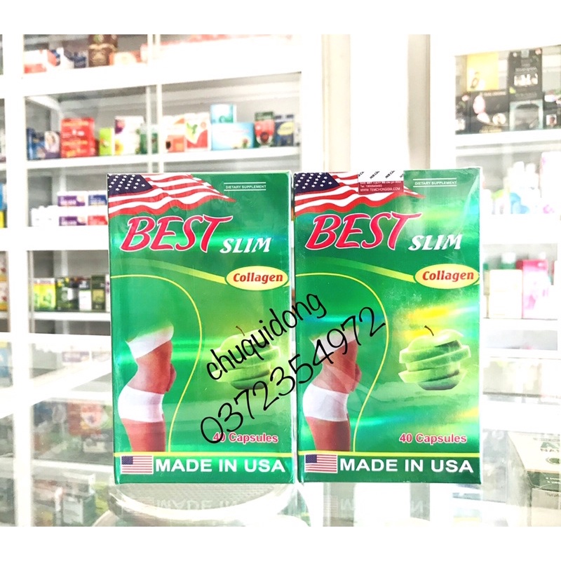 Giảm cân Best slim collagen hộp 40viên