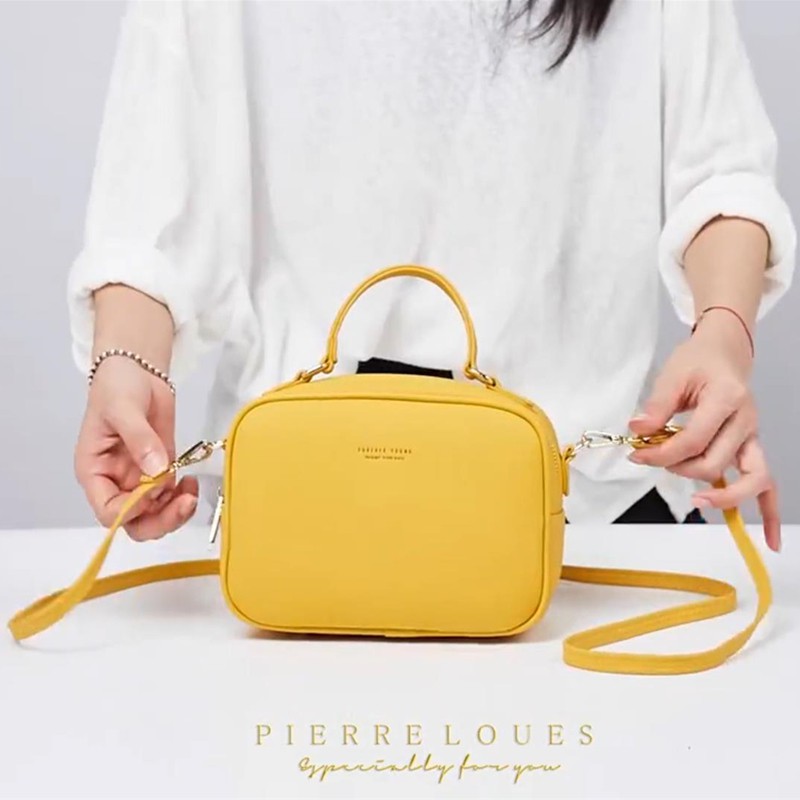 Túi đeo chéo PIERRE LOUES cỡ lớn thời trang thanh lịch dành cho nữ