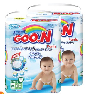 [HOT] Combo 2 gói Tã quần Goon Renew Slim M60 
