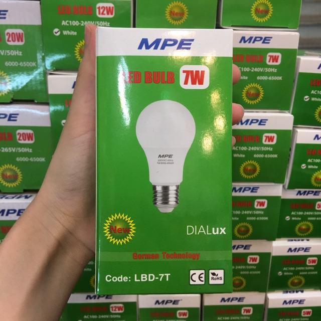 [CHÍNH HÃNG] Bóng LED BULB MPE 3W-12W
