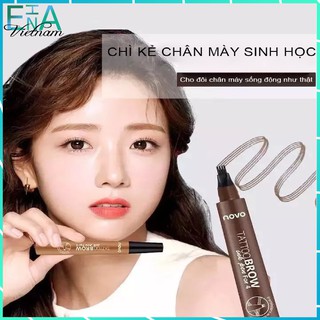 [ ENHA ] CHÌ KẺ CHÂN MÀY SINH HỌC 4 LINE NOVO TATOO BROWN