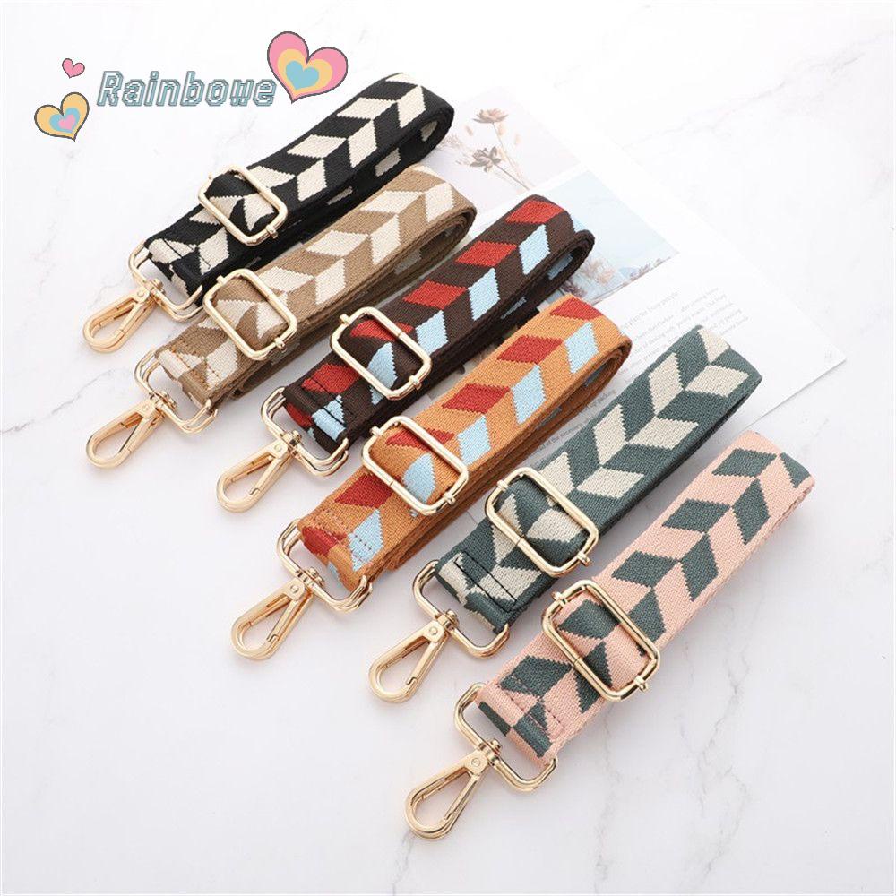 Dây Đeo Túi Xách Thay Thế Màu Cầu Vồng Dễ Điều Chỉnh