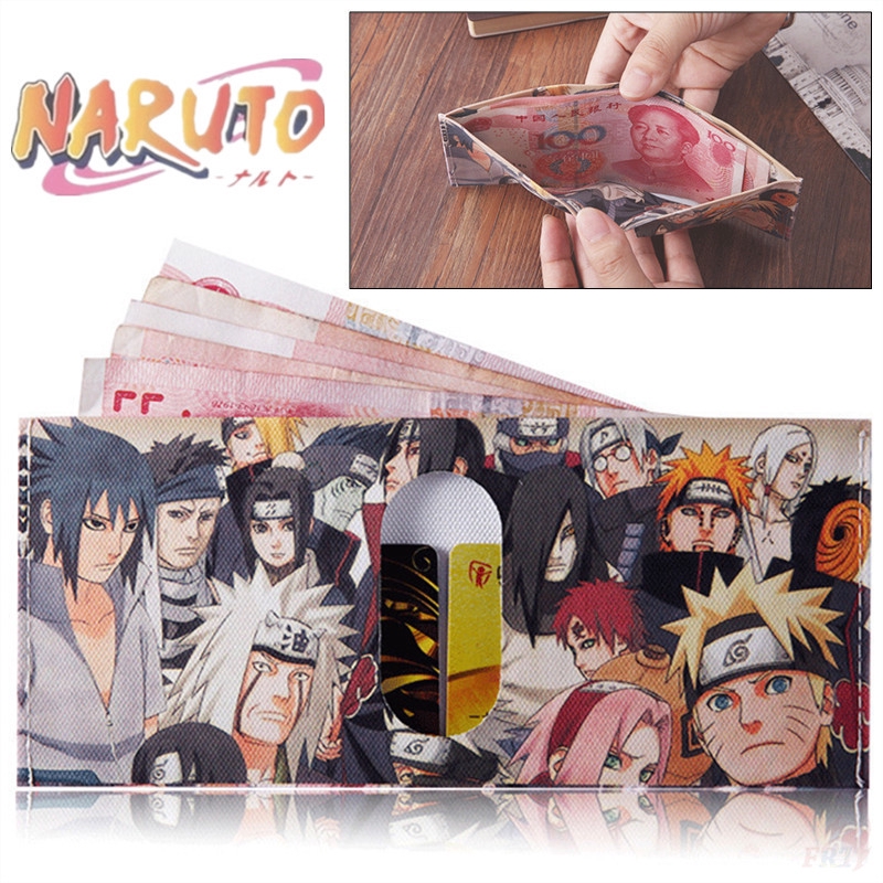 ❣️ 1 Chiếc Ví Vải Anime Naruto ❣️ Ví Cầm Tay Thời Trang Cho Nam Và Nữ