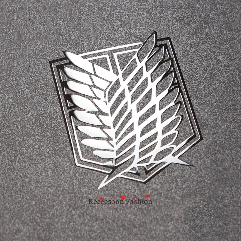 Bộ 2 miếng sticker hình Anime Attack on Titan