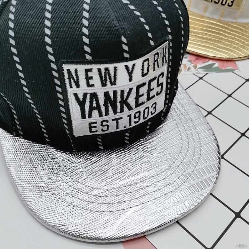 Mũ lưỡi trai thêu chữ NY dành cho trẻ em