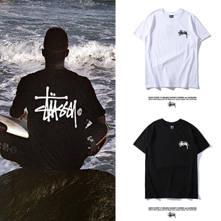 Áo Thun Stussy Tay Ngắn Chất Cotton Có Size Lớn Cho Nam Và Nữ
