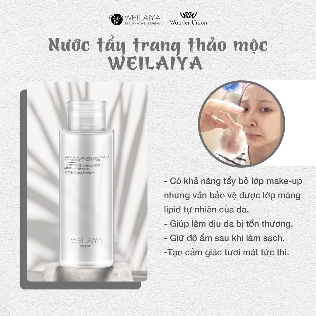 NƯỚC TẨY TRANG WEILAIYA - cấp ẩm làm sạch da | BigBuy360 - bigbuy360.vn