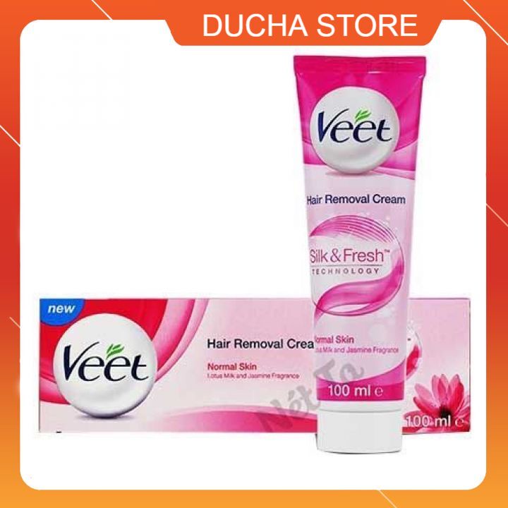 Kem tẩy lông veet 100ml Tẩy lông tay, tẩy lông chân, tẩy lông nách hiệu quả - Thành phần tự nhiên cho da nhạy cảm