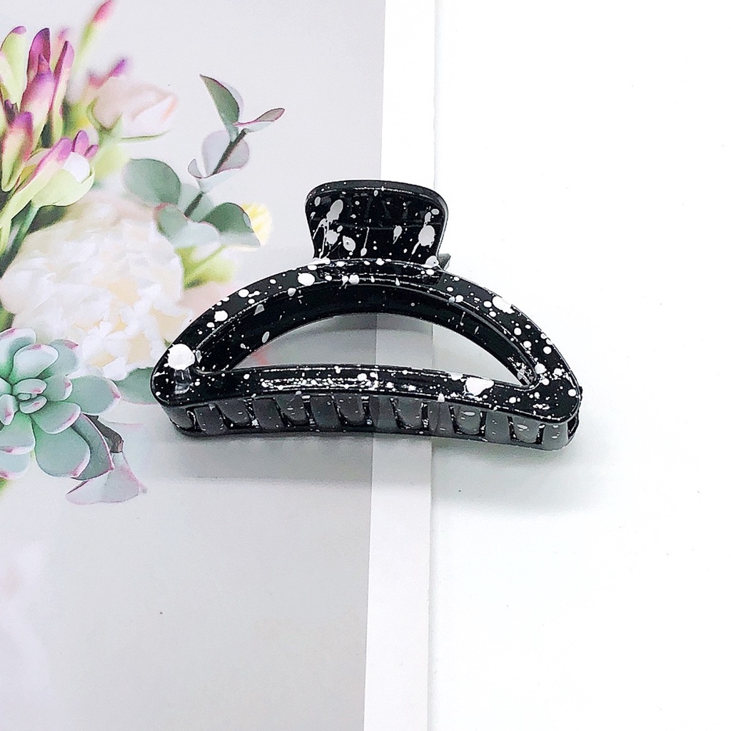 Kẹp tóc càng cua Hàn Quốc nữ đẹp Cặp búi tóc dễ thương cào 14 răng  trắng đen [ CHOOSE ME ]