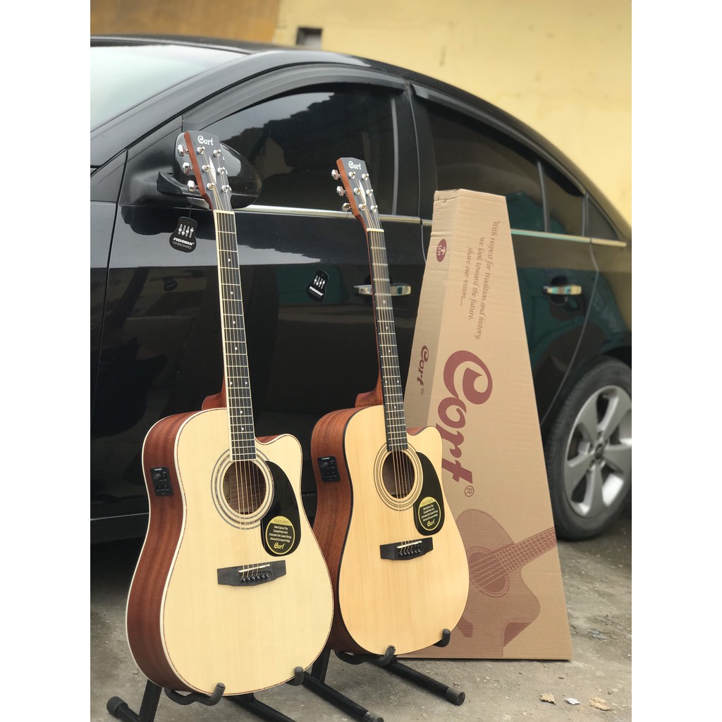 Đàn guitar Acoustic Cort AD810 và AD880CE