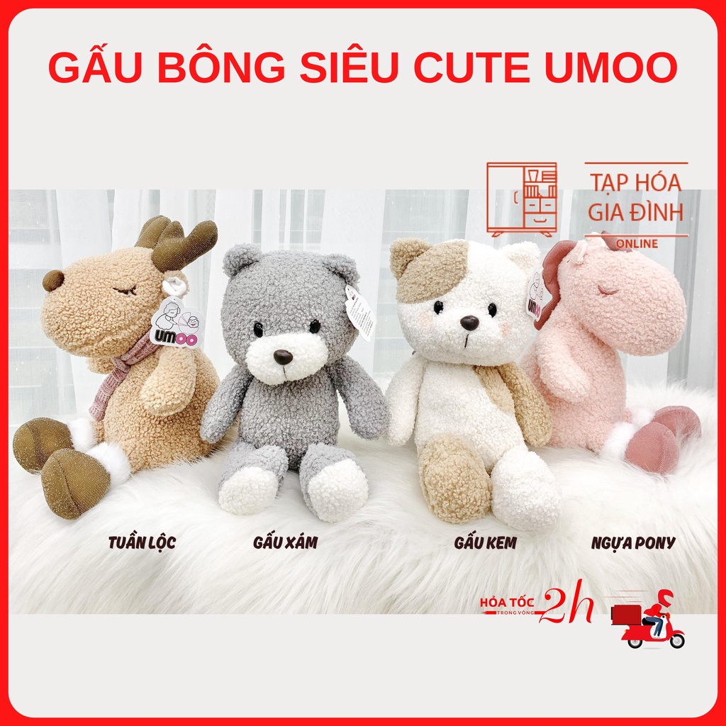 Gấu bông siêu cute umoo chính hãng an toàn cho bé