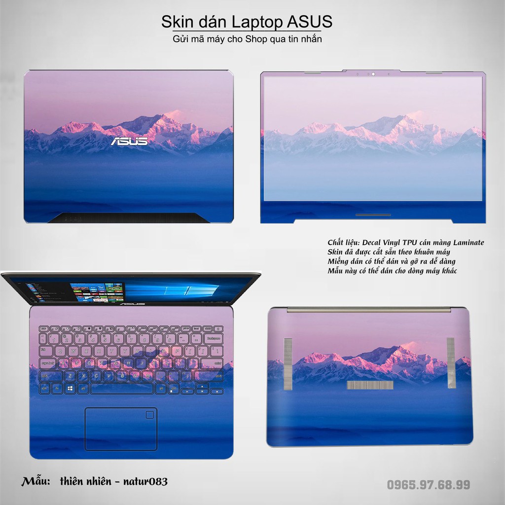 [SALE 30%]  Dán decal cho các dòng Laptop ASUS in nhiều mẫu thiên nhiên cực đẹp