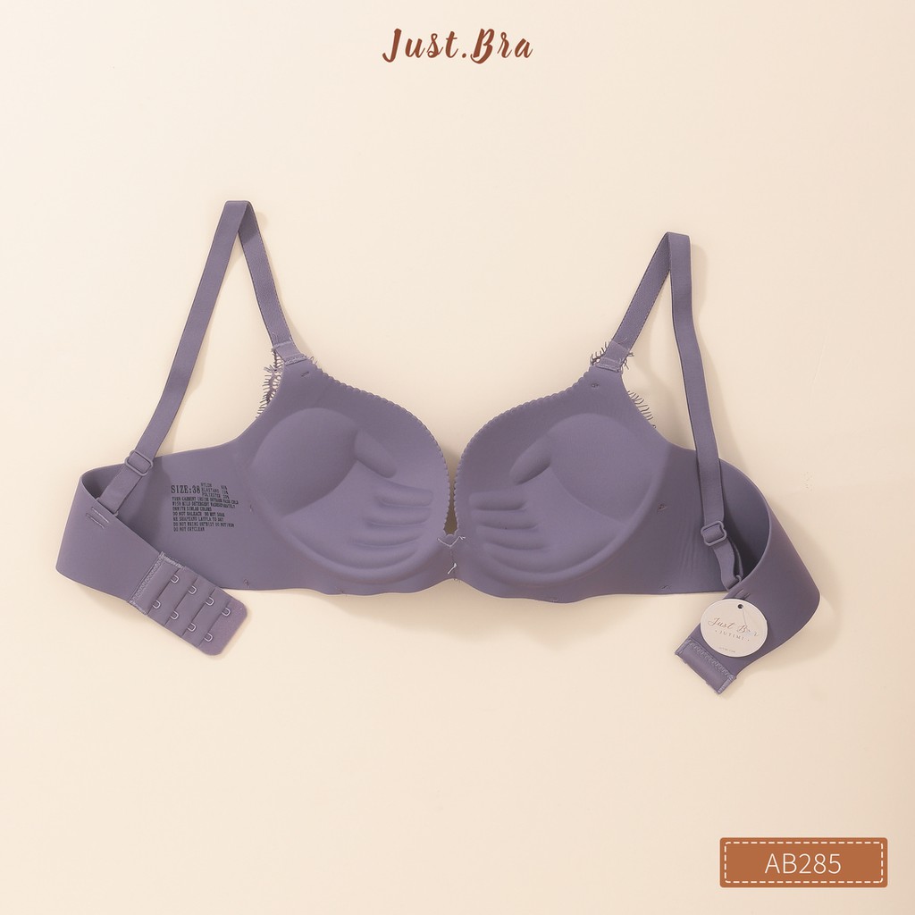 Áo ngực Just Bra mềm mịn mix ren thanh lịch, lên form xinh xắn AB285 | BigBuy360 - bigbuy360.vn
