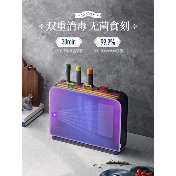 Máy sấy khử khuẩn dao, thớt, đũa Morphy Richard phiên bản hoạ tiết Bảo tàng Anh - Hàng Chính Hãng