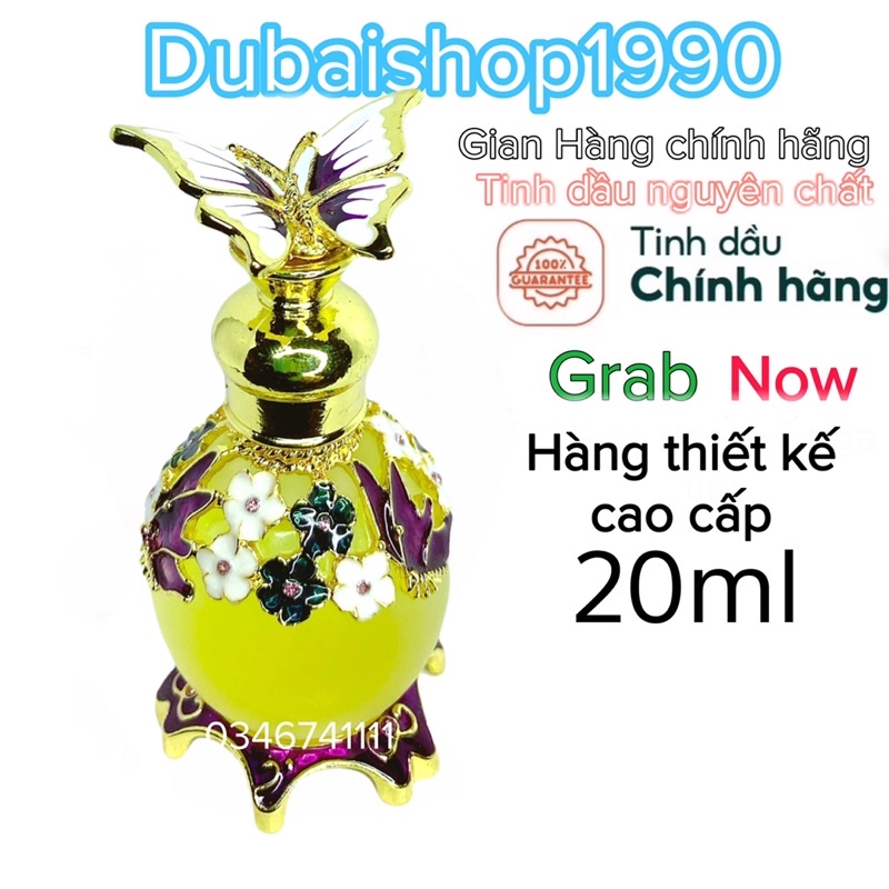 Tinh dầu nước hoa Dubai hàng thiết kế cao cấp tím hồng