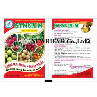 Phân bón SYNUX M - KALI - BO - KẼM GÓI 100GR