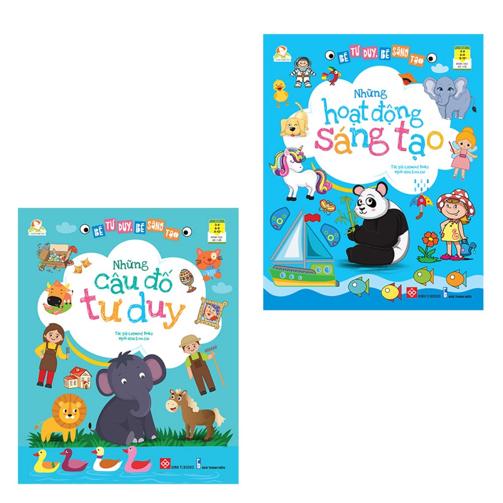 Sách-Combo2c:  Bé tư duy, bé sáng tạo - Những câu đố tư duy + Bé tư duy, bé sáng tạo - Những hoạt động sáng tạo - đt