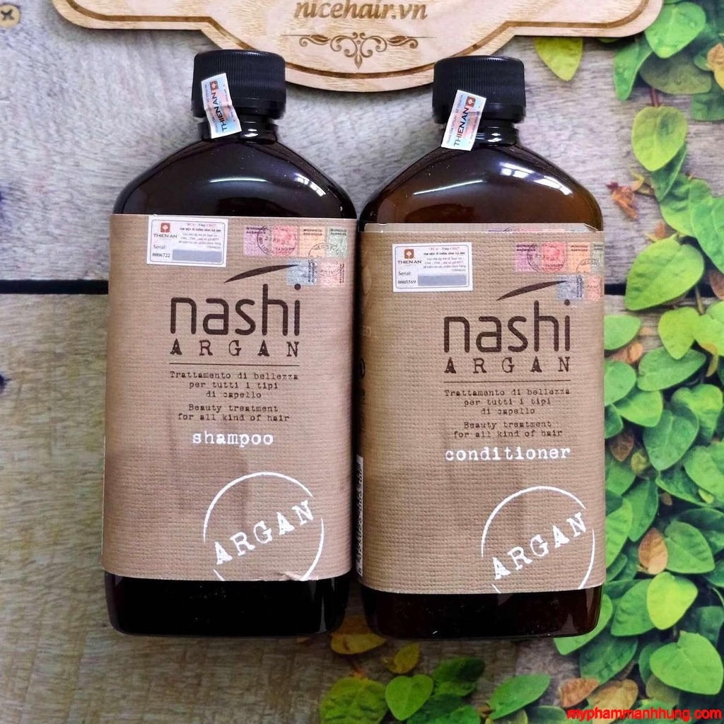 NASHI DẦU GỘI XẢ PHỤC HỒI HƯ TỔN NASHI ARGAN 500MLvà loại 1000ml