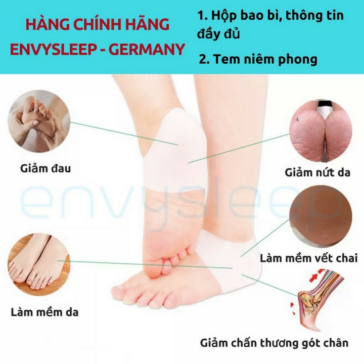 Combo lót silicon giữa bàn chân và gót chân - BỆNH VIÊM GAN BÀN CHÂN VÀ BÀN CHÂN PHẲNG