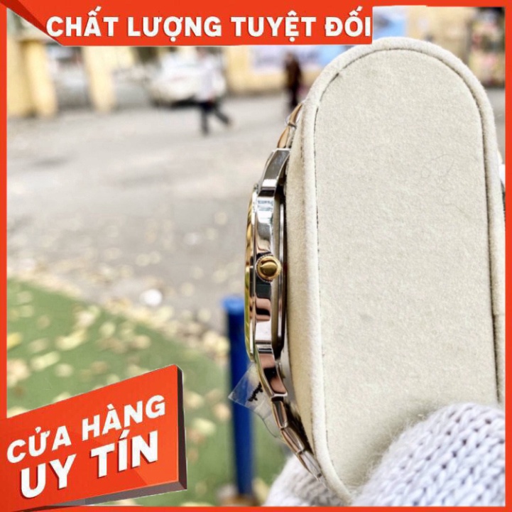 Đồng Hồ Nam omega Sapphire OM037 Case 38mm TRẮNG Máy Pin Nhật