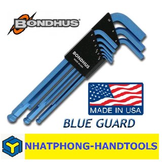 BONDHUS bộ lục giác hệ Met , 9 cây . sản xuất tại Mỹ.