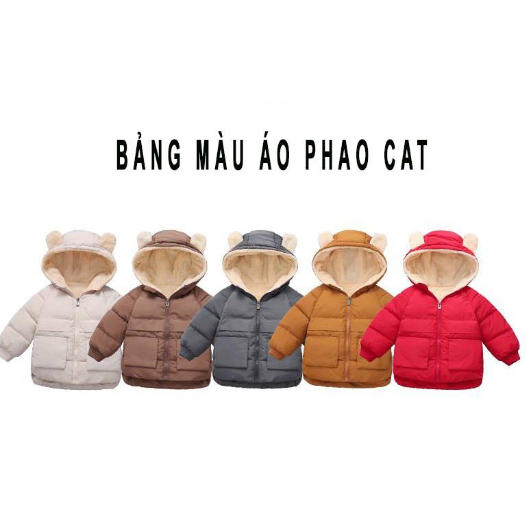 Áo Phao Cho Bé Cat, Mềm Dịu, Ấm Áp - Azymbo - PCAT