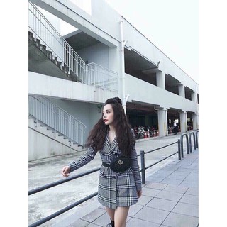 ÁO KHOÁC DẠ KẺ 6 CÚC