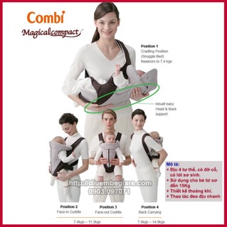 Địu combi 4 tư thế magical compact