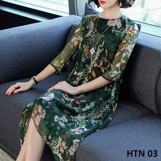 Váy đầm trung niên cao cấp, duyên dáng, sang trọng